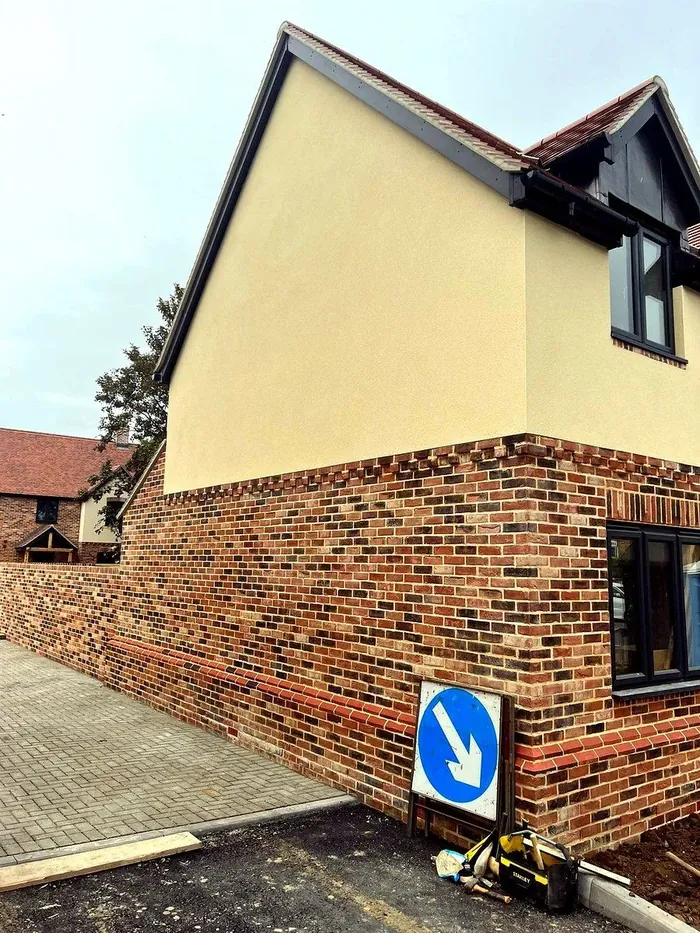 Completed brick home ready for handover