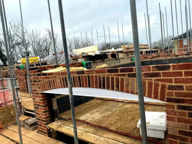 Feature archway brickwork restoration